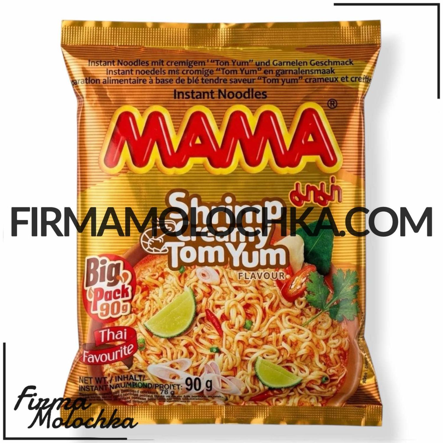MAMA Локшина з кремовим соусом зі смаком Том Ям 90грам (20шт/ящ)