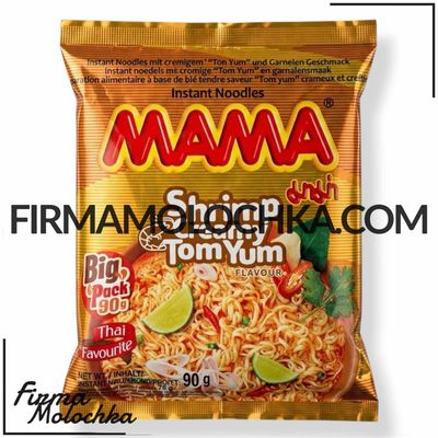MAMA Локшина з кремовим соусом зі смаком Том Ям 90грам (20шт/ящ)