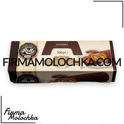 Рулет SWISS ROLL з какао-кремом 300грам ТМ Фредді (8шт/ящ) Рулет SWISS ROLL з какао-кремом 300грам ТМ Фредді (8шт/ящ)