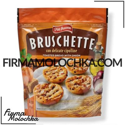 Брускети з ЦИБУЛЕЮ 150грам ТМ Piu Buono (12шт/ящ)