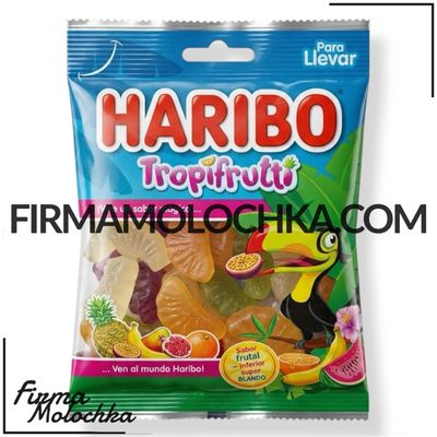 Желейки TROPIFRUTTI 100грам ТМ Харібо (18шт/ящ) Желейки TROPIFRUTTI 100грам ТМ Харібо (18шт/ящ)