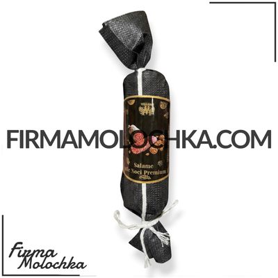 ПОЛОВИНКА ковбаса салямі з ГРЕЦЬКИМ ГОРІХОМ (вагова) 200грам ТМ Villano