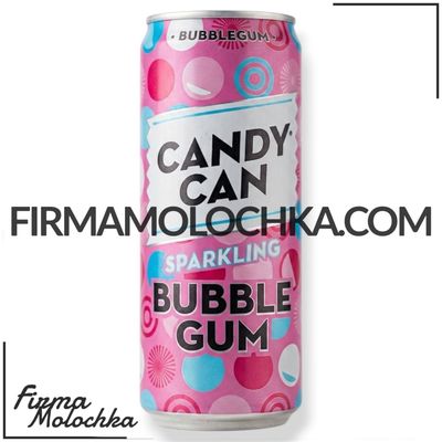 Напій газований BUBBLE GUM зі смаком жувальної гумки 330мл ТМ CANDY CAN (12шт/ящ)