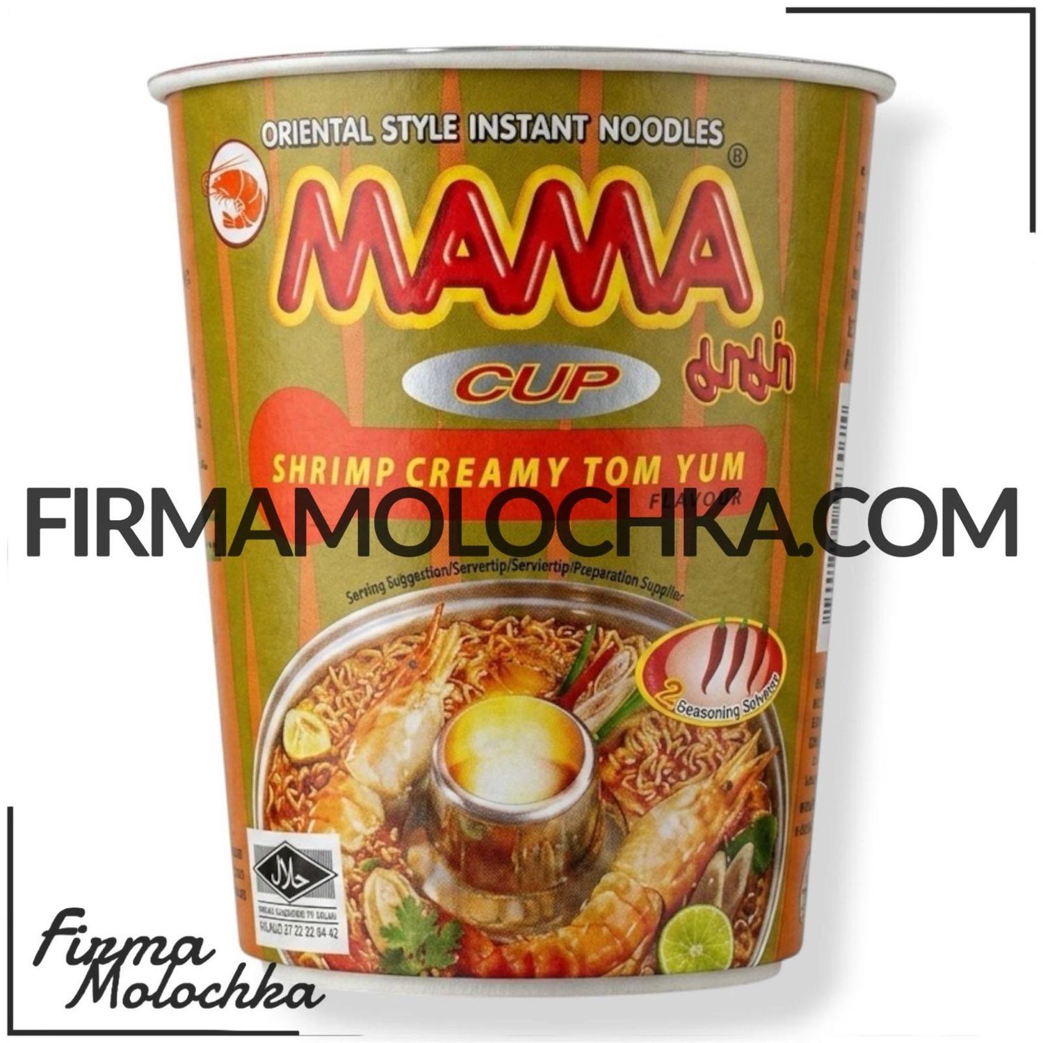 MAMA Локшина зі смаком Креветки Том Ям в СТАКАНЧИКУ 70грам (12шт/ящ)