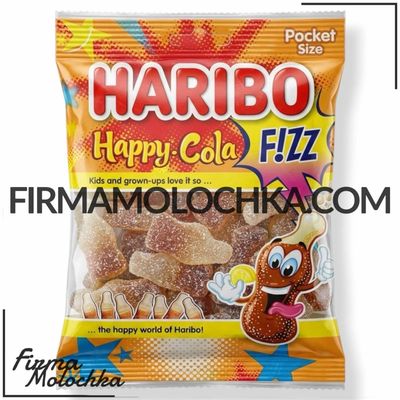 Желейки FIZZ HAPPY COLA 100грам ТМ Харібо (30шт/ящ) Желейки FIZZ HAPPY COLA 100грам ТМ Харібо (30шт/ящ)