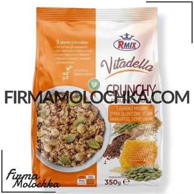 Кранчі VITADELLA з МЕДОМ та ЗЛАКАМИ 350грам ТМ RMIX (24шт/ящ)