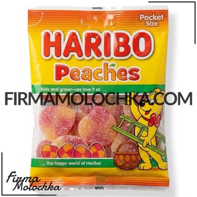 Желейки PEACHES 100грам ТМ Харібо (30шт/ящ) Желейки PEACHES 100грам ТМ Харібо (30шт/ящ)