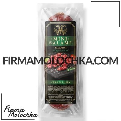 Ковбаски МІНІ САЛЯМІ (вагові) 100грам ТМ VILLANO