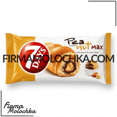 Круасан 7Days зі смаком АРАХІСУ ТА КАКАО 80грам (20шт/ящ) Круасан 7Days зі смаком АРАХІСУ ТА КАКАО 80грам (20шт/ящ)