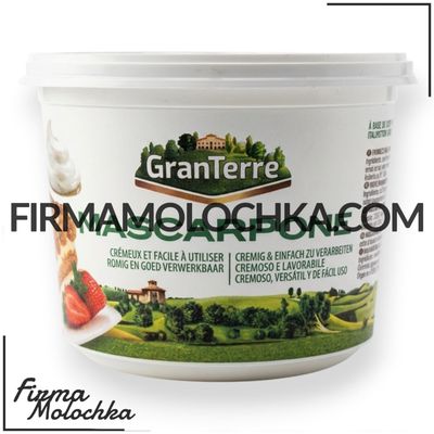 Маскарпоне 500грам ТМ ТМ GRAN TERRE (6шт/ящ) (ІТАЛІЯ)