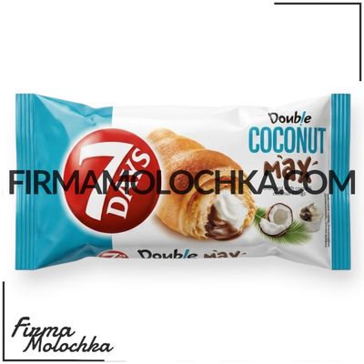 Круасан 7Days ДАБЛ зі смаком КАКАО ТА КОКОСУ 80грам (20шт/ящ)