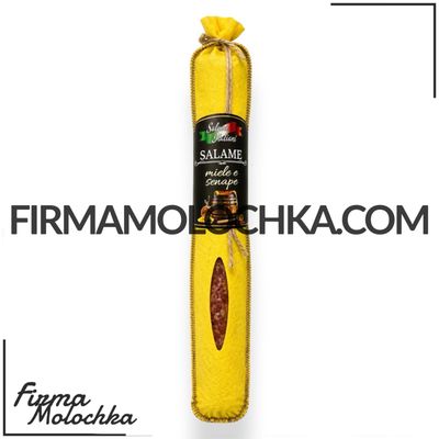 Ковбаса з МЕДОМ (вагова) 300грам (ЖОВТА) ТМ Salumi Italiani