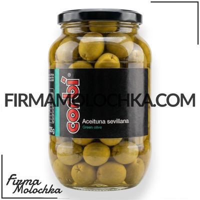Оливки SEVILLIANA з кісточкою 835/500грам ТМ КОРБІ (6шт/ящ)