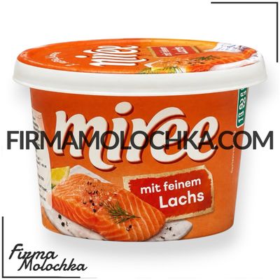 Сир вершковий з ЛОСОСЕМ 66% 150грам ТМ Miree (10шт/ящ)
