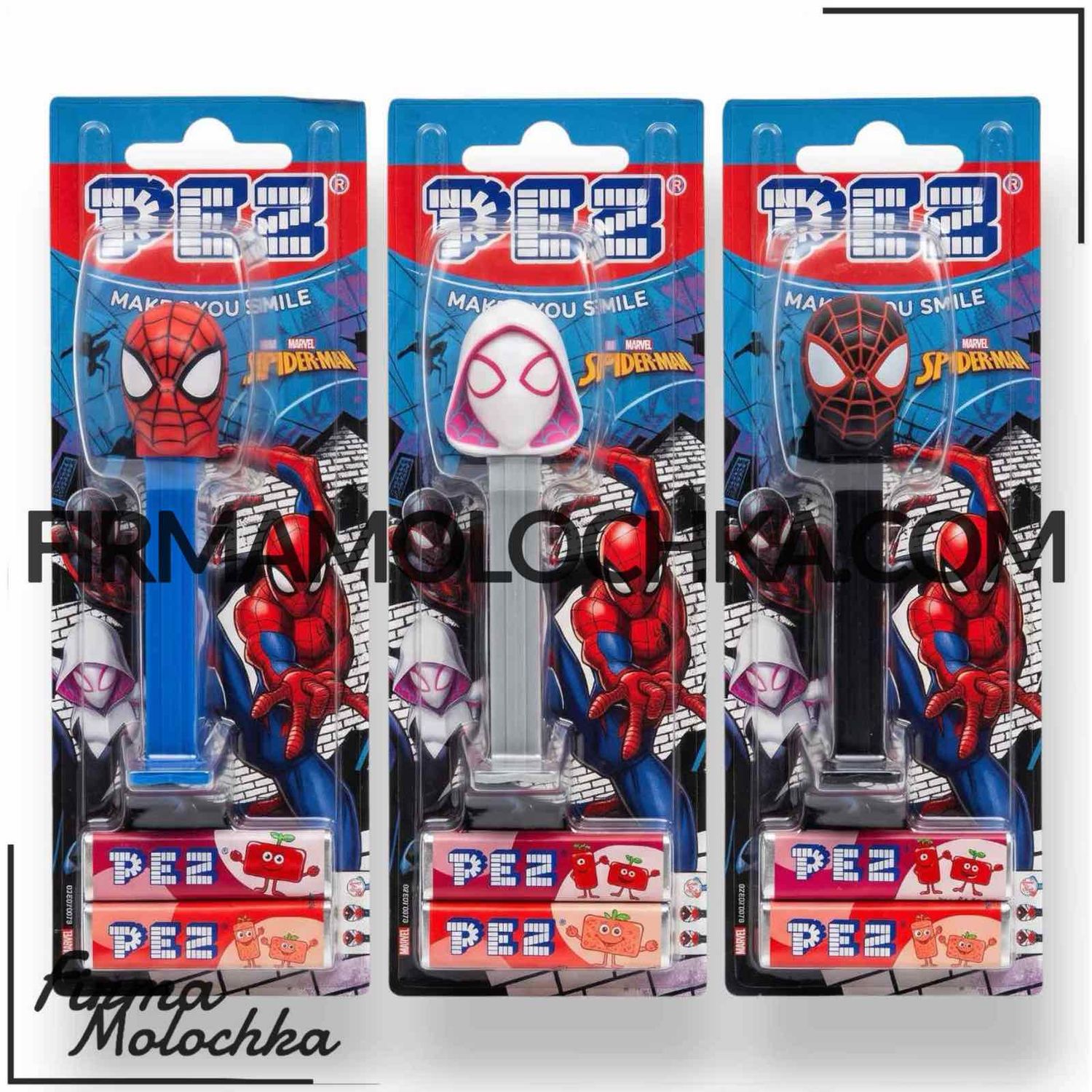 Іграшка СПАЙДЕРМЕН з цукерками ТМ PEZ (12шт/ящ)