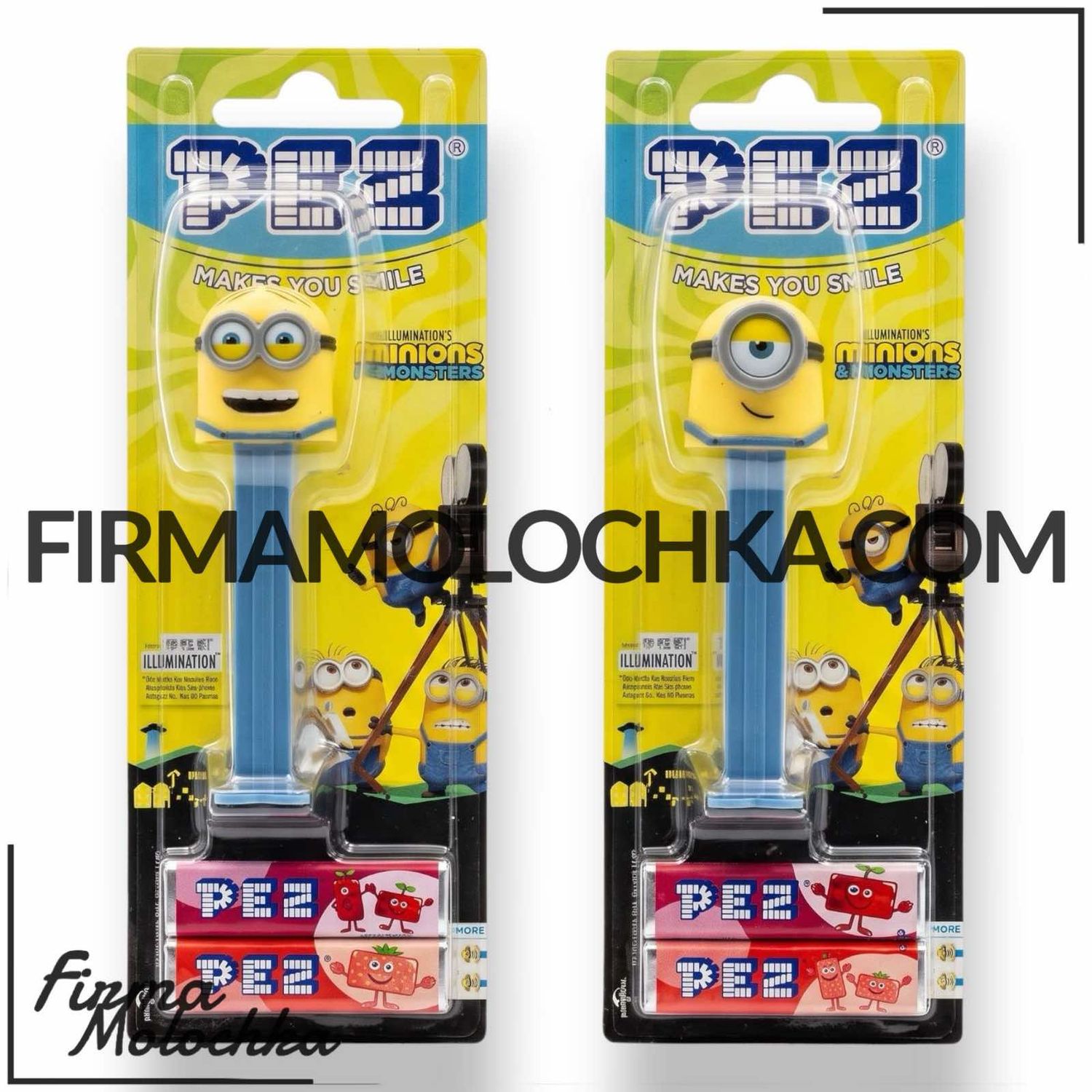 Іграшка МІНЬЙОНИ з цукерками ТМ PEZ (12шт/ящ)