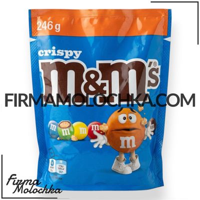 МАКСІ драже M&amp;Ms КРІСПІ 246грам (20шт/ящ)