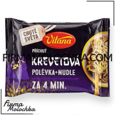 ТМ Vitana Локшина зі смаком КРЕВЕТКИ 65грам (20шт/ящ)