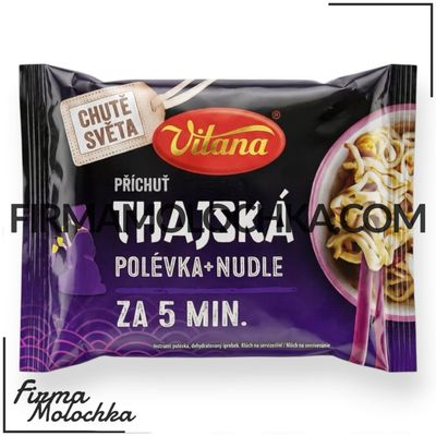ТМ Vitana Локшина зі смаком ТАЙСЬКОГО СУПУ 65грам (20шт/ящ)