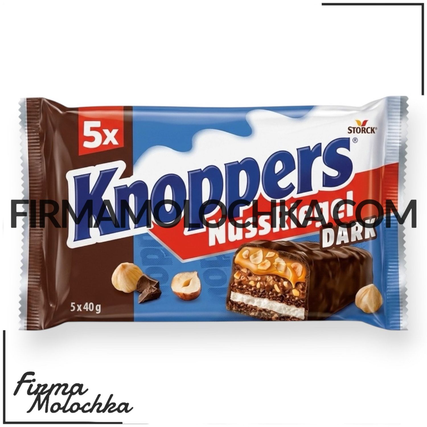 Батончики КНОПЕРС ДАРК (5*40грам) 200грам (16шт/ящ)