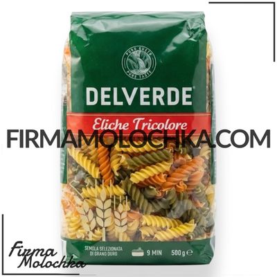 Макарони спіральки КОЛЬОРОВІ 500грам ТМ Dalverde (12шт/ящ)