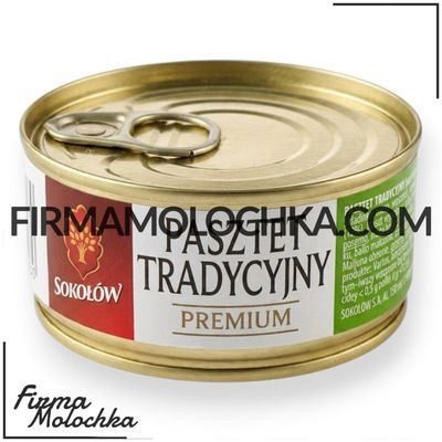 Паштет ТРАДИЦІЙНИЙ (ж/б) 100грам ТМ Соколов (6шт/ящ)