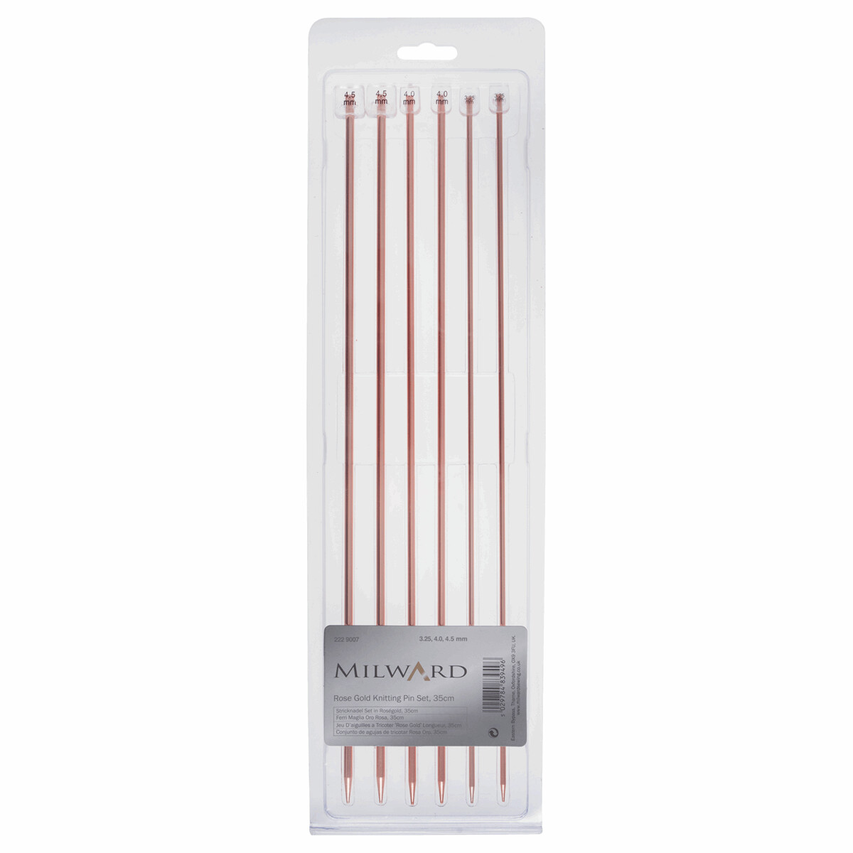 Milward Rose Gold Knit Pin Set Milward Rose Gold Knit Pin Set