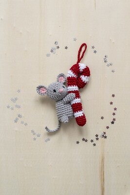 Little mouse candy cane