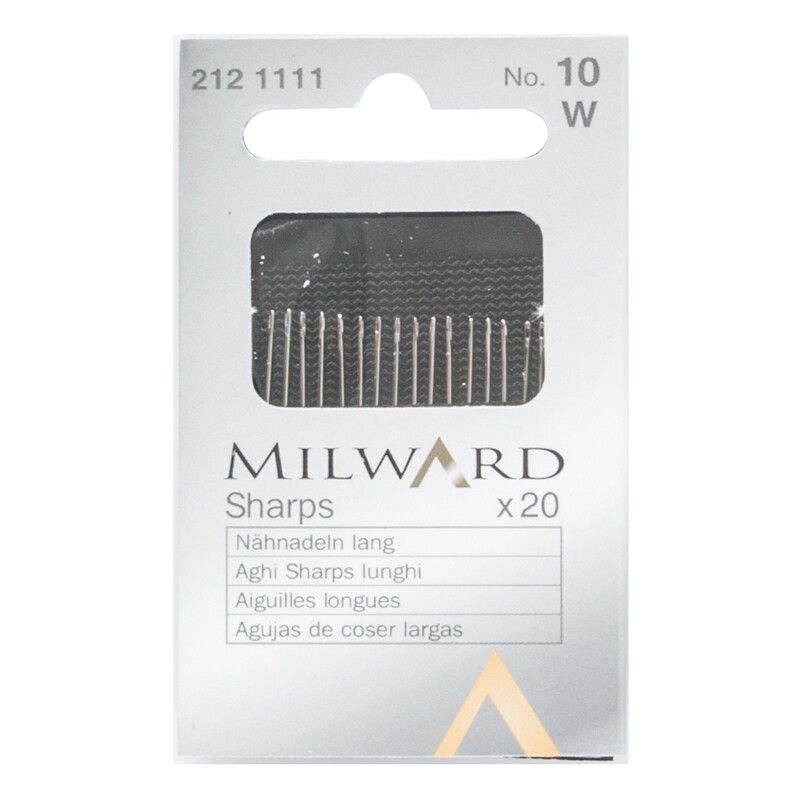 Aghi Sharp per cucire a mano n. 10