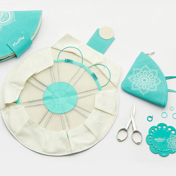 Set ferri circolari fissi Knitpro Mindful Explore  (8 paia)