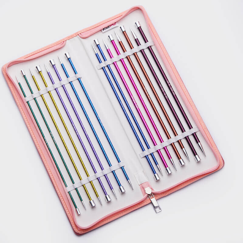 Set Ferri punta singola ZING Knitpro 25, 30, 35 e 40 cm