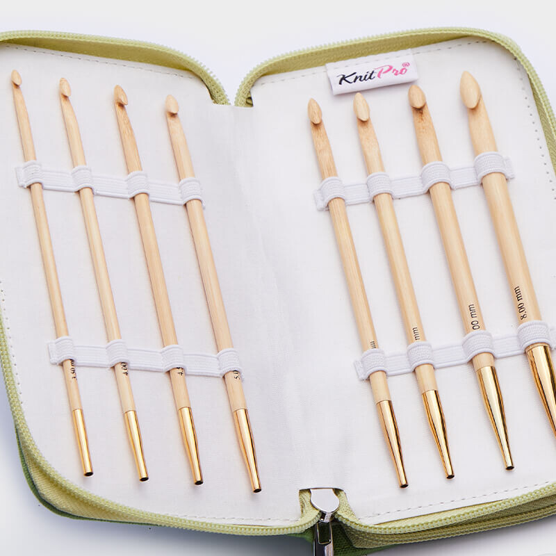 Set uncinetto tunisino intercambiabili  BAMBOO Knitpro
