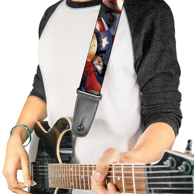 Buckle-Down Captain America Guitar Strap