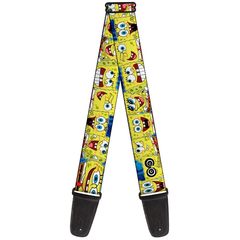 Buckle-Down Sponge Bob Expressions Stripe Guitar Strap
