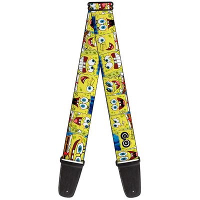 Buckle-Down Sponge Bob Expressions Stripe Guitar Strap
