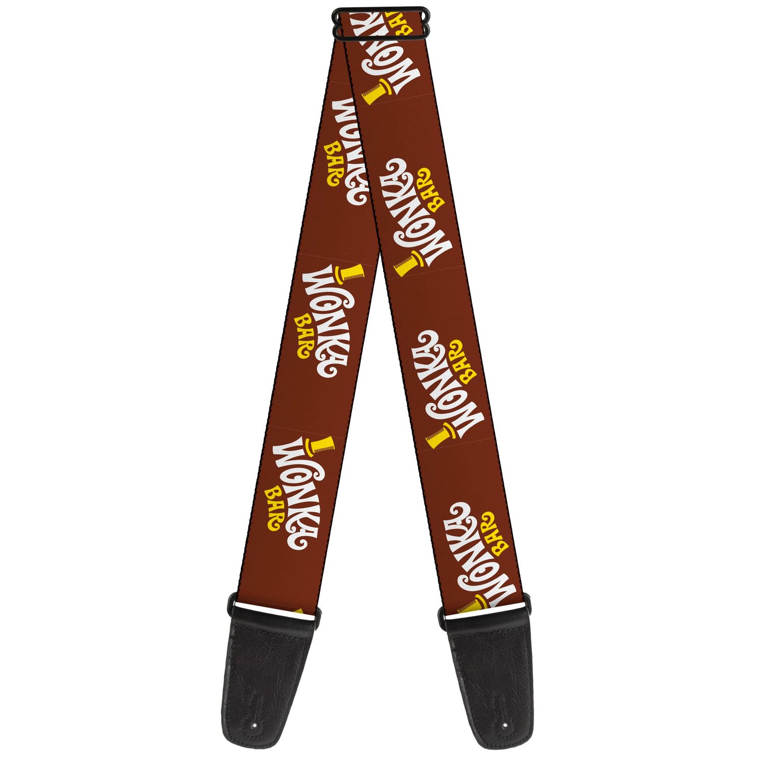 Buckle-Down Willy Wonka Bar Logo Guitar Strap