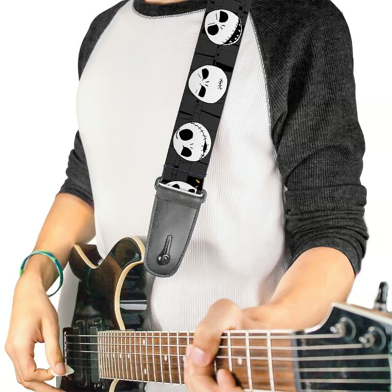 Buckle-Down Guitar Strap Nightmare Before Christmas Black