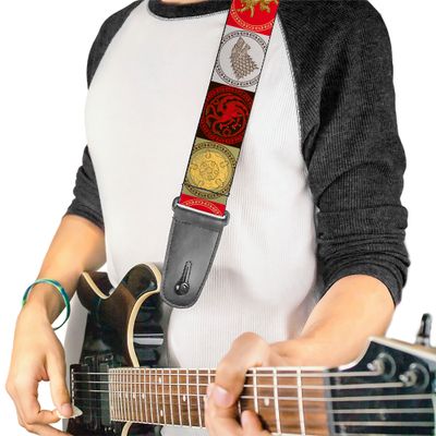Buckle-Down Game of Thrones 4 Sigil Guitar Strap