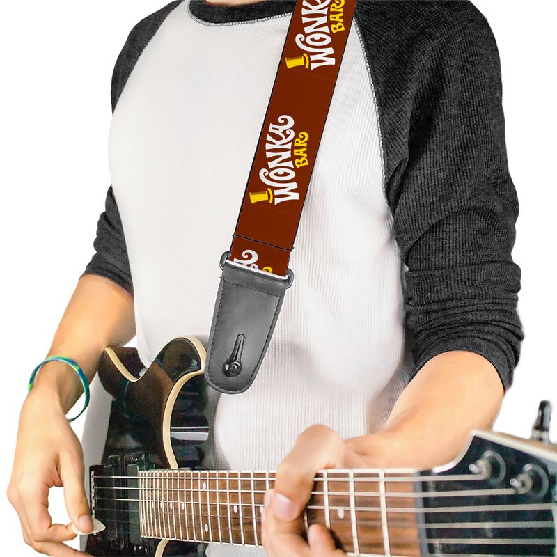 Buckle-Down Willy Wonka Bar Logo Guitar Strap