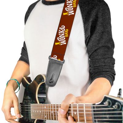 Buckle-Down Willy Wonka Bar Logo Guitar Strap