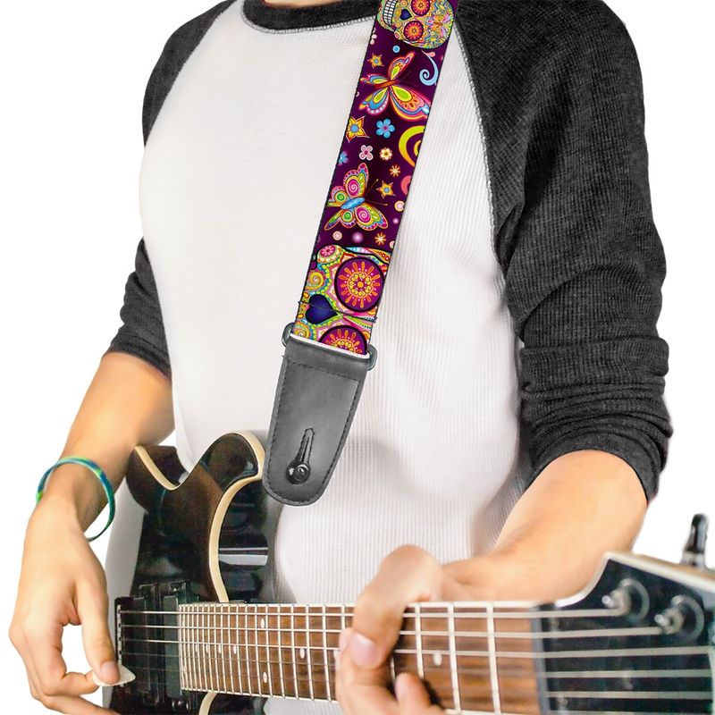 Buckle-Down Thaneeya McArdle Mariposa Calaveras Guitar Strap