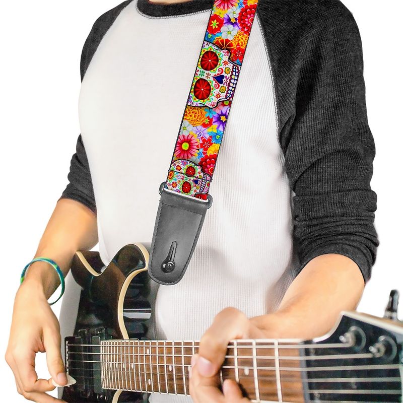 Buckle-Down Thaneeya McArdle Sugar Skull Starburst Guitar Strap