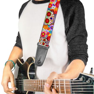 Buckle-Down Thaneeya McArdle Sugar Skull Starburst Guitar Strap