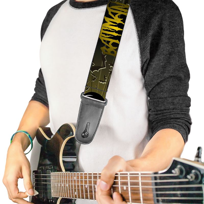Buckle-Down Batman Signals and Flying Bats Guitar Strap