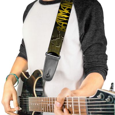 Buckle-Down Batman Signals and Flying Bats Guitar Strap
