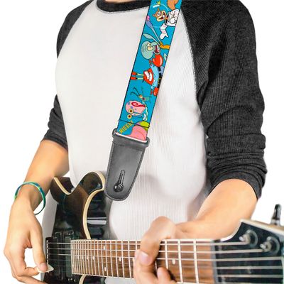 Buckle-Down Spongebob Squarepants and five friends Guitar Strap