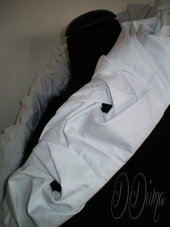 Black crop blouse,vest with a large white collar of white roses,short top,party fashion clothes,wedding party jacket,top,sculptural fashion