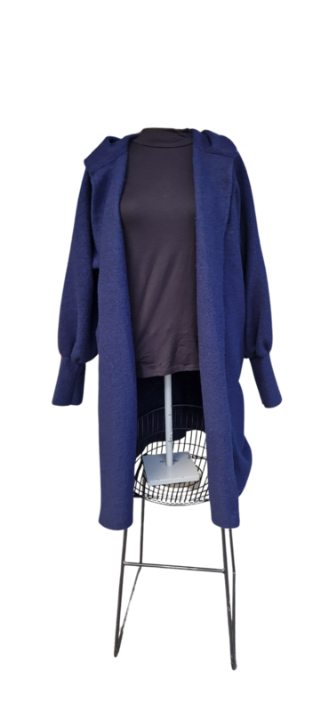 Basic Mantel mit Kapuze, 4-fach Taschen und Manschetten Basic Mantel mit Kapuze, 4-fach Taschen und Manschetten