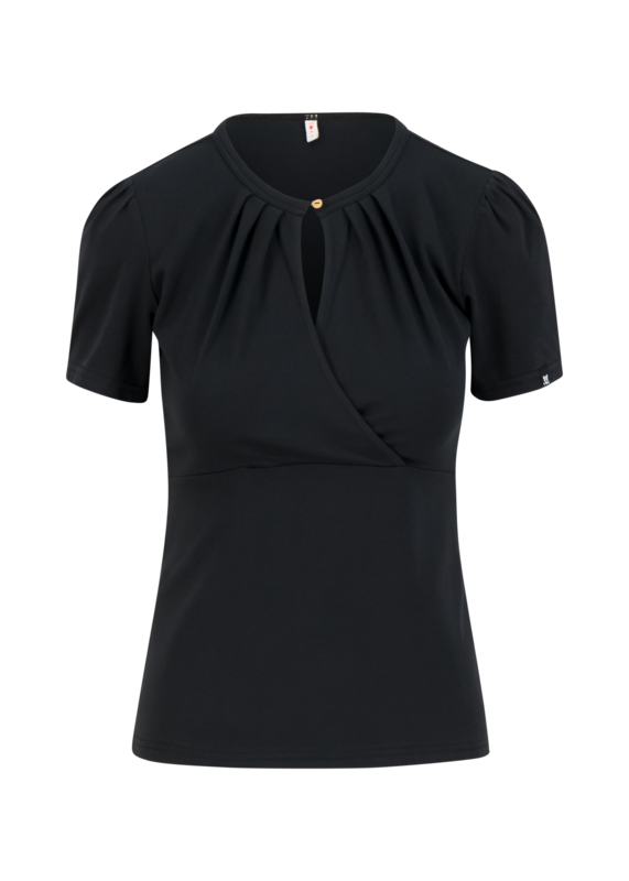 T-Shirt mit Ausschnitt in Wickeloptik | Größe XS T-Shirt mit Ausschnitt in Wickeloptik | Größe XS