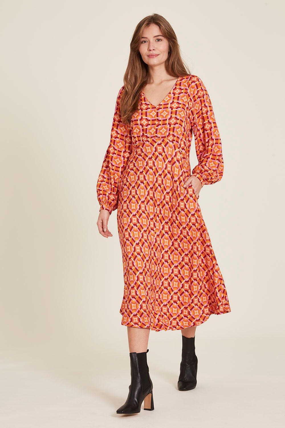Lockeres EcoVero™-Kleid
